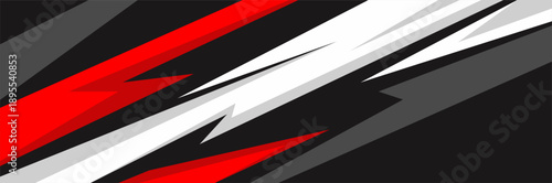 Vector car sticker wrap design. Graphic abstract line racing background kit design for vehicles, race cars, rallies, adventures, and liveries.