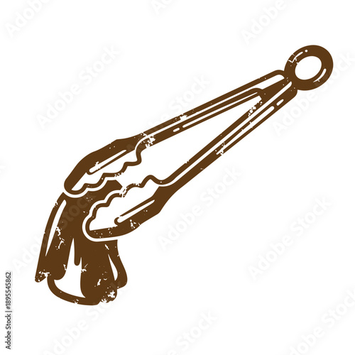 Vintage Grunge texture golfclubheadisolatedonwhite  a simple brown golfclubhead