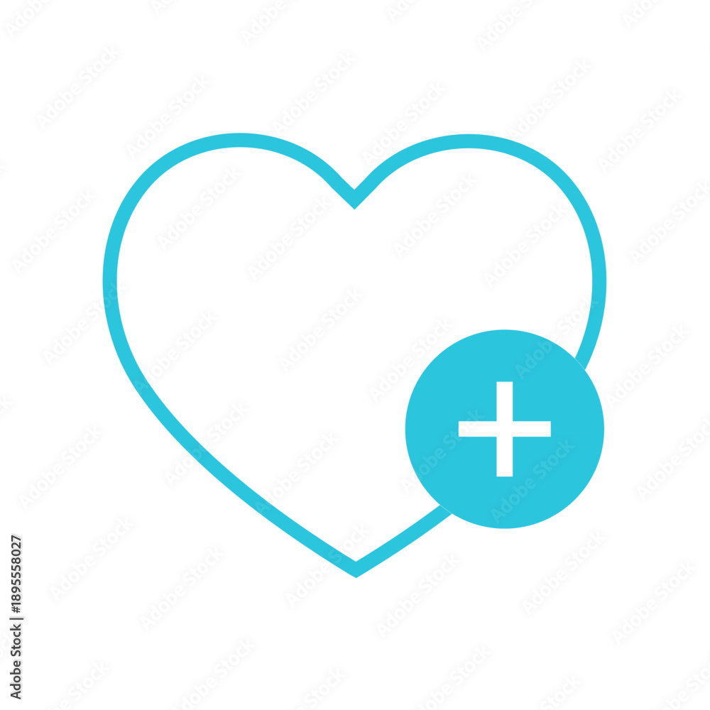 Obraz premium Favorite Icon. Isolated on white background. Blue icon