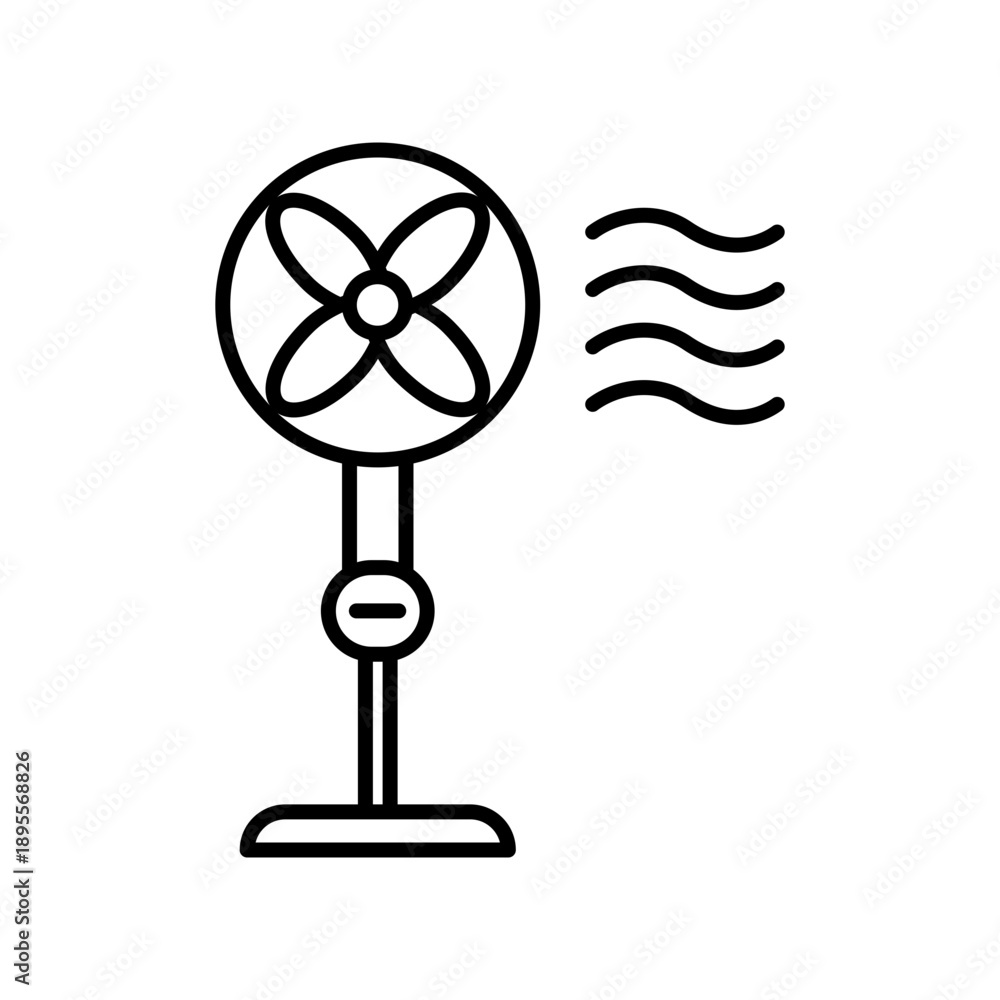 Obraz premium Stand Fan icon design template
