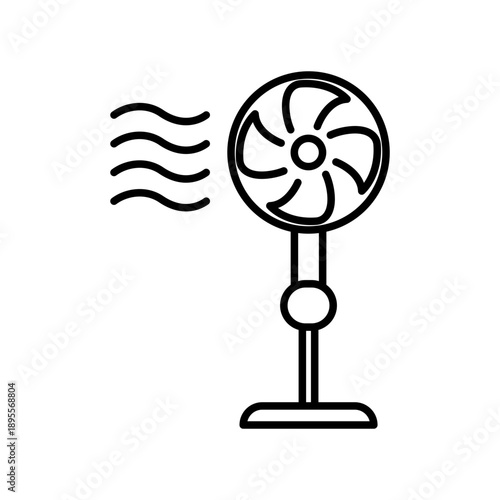 Stand Fan icon design template