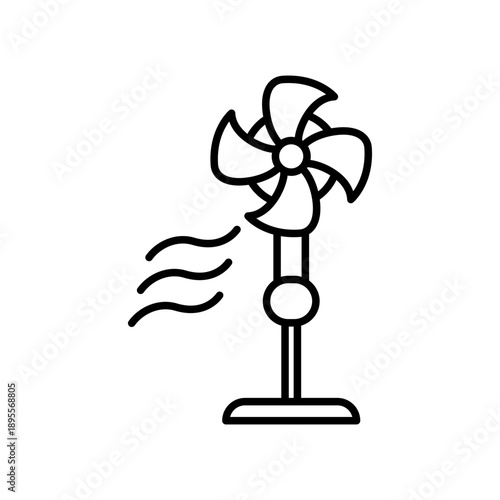 Stand Fan icon design template