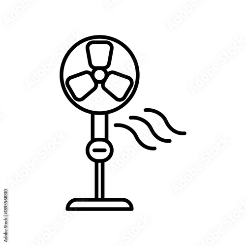 Stand Fan icon design template