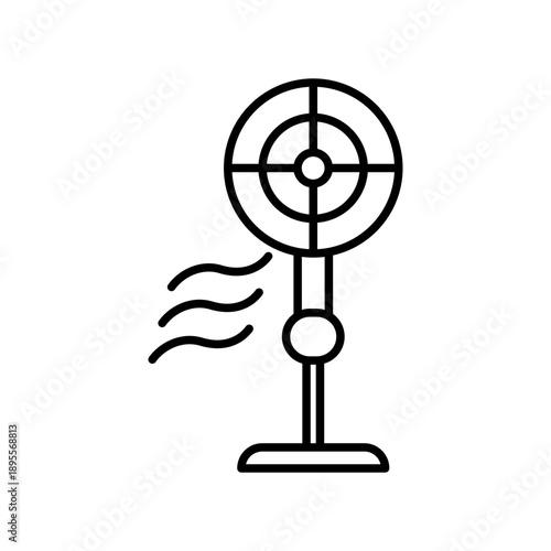 Stand Fan icon design template