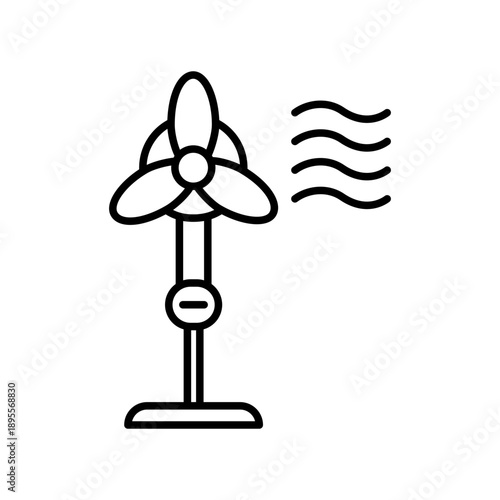 Stand Fan icon design template
