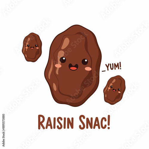 Happy Raisin Snack Characters