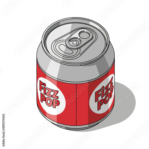Retro Fizz Pop Soda Can