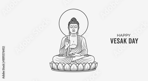 Buddha Statue Sitting Meditation Peaceful Calm.