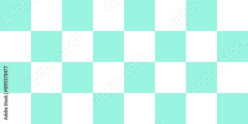 Photos Seamless mint green and white chessboard chequerboard pattern