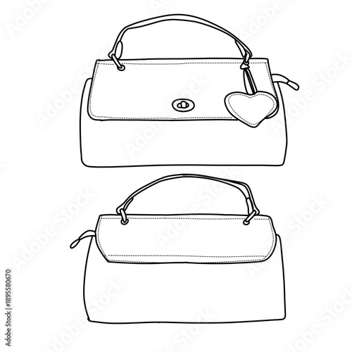 Elegant Handbag Duo - Stylish Accessories for Fashion-Forward Individuals.
