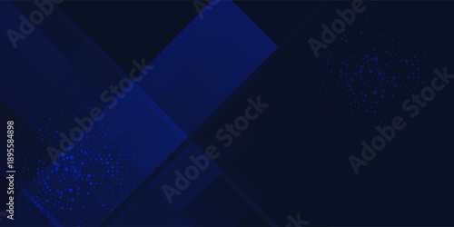 Blue black abstract background geometry shine and layer element vector for presentation design. Suit for business, corporate, institution, party, festive, seminar, and talks