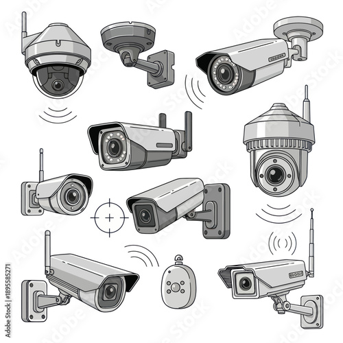 Surveillance Camera Collection: Security Systems, CCTV, and Monitoring Technology