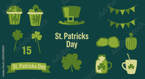 St Patricks Day Icons and Symbols Collection 3.