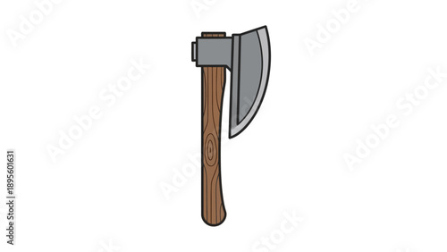 Axe illustration, a tool for chopping wood
