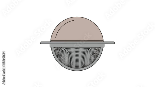 Minimalist Tea Infuser Icon for Brewing Beverages