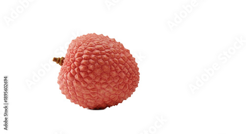 Single Pink Lychee Fruit Is...