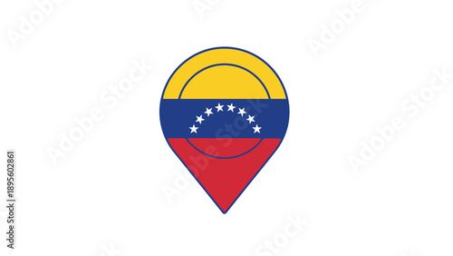 Venezuelan Flag Map Pin Icon Design. Free Download Venezuelan Flag Map Pin Icon Design. - GFXLoad