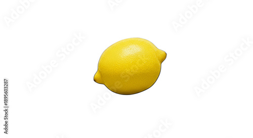 Single Yellow Lemon Isolate...