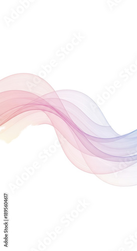Soft Pastel Wave Flowing Ab...