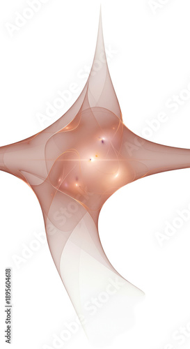 Soft Peach Abstract Swirls ...