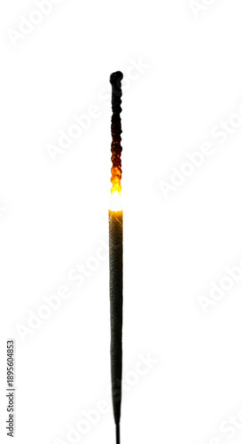 Sparkler Flame Glowing On B...