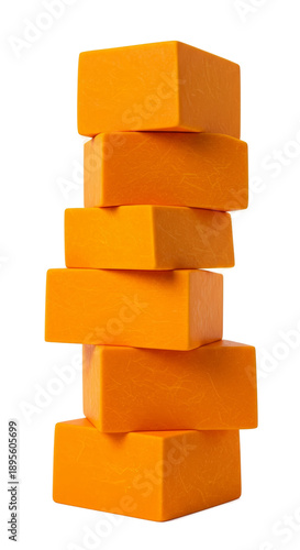 Stacked Orange Rectangles W...