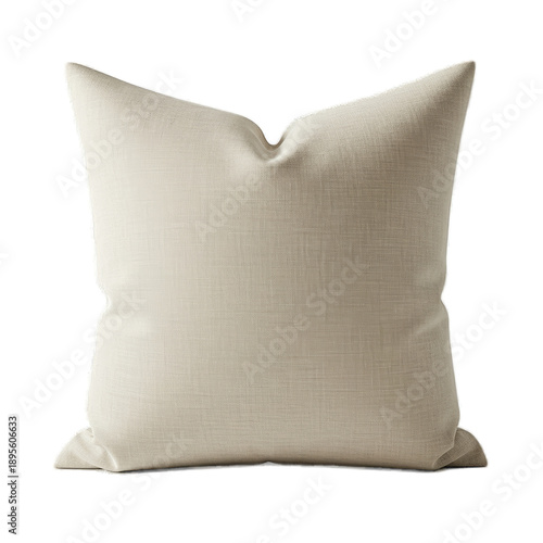 Wallpaper Mural Textured Beige Throw Pillow With Soft Faux Fur Isolated on White Background Torontodigital.ca