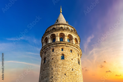 Galata Tower in Istanbul, Turkey