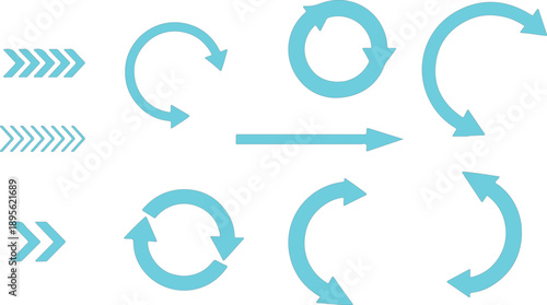  collection of arrows and cyclical symbols
