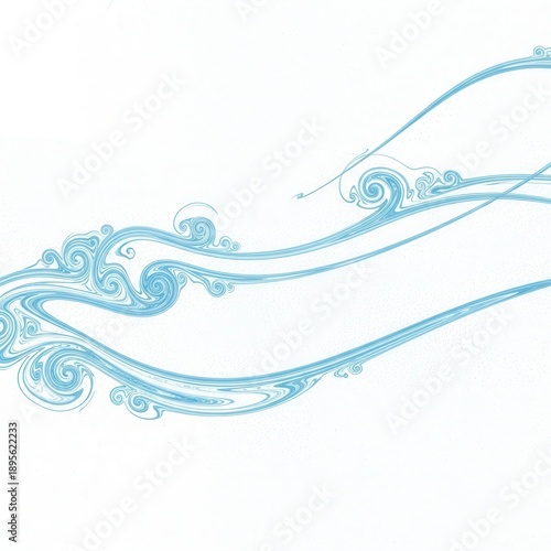 Elegant Blue Water Wave Design for Creative Projects and Backgrounds.