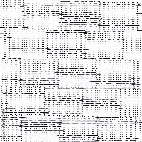 The screen is filled with small dots and noisy pieces.