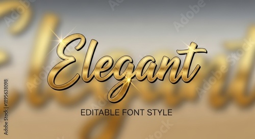Elegant Gold Text Effect for Graphic Design Projects.