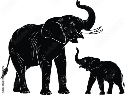 Collection of Bird and Flying Eagle Silhouette Vector Illustration Set, Majestic Raptor Predatory Avian Icons, Wild Nature Wings Animal Wildlife Decorative Graphic Design Template