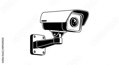 Wall mounted security camera system for surveillance and protection.