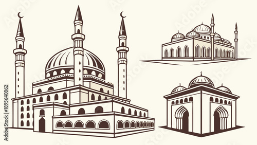  Ramadan Mosque & Islamic Architecture Icons