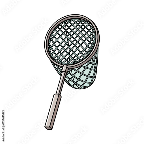 Fishing Net Illustration Isolated on White Background
