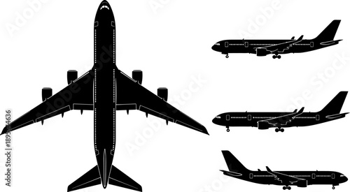 Construction site workers and heavy machinery silhouette illustration featuring excavator crane truck and labor crew industrial development scene black vector isolated on white background