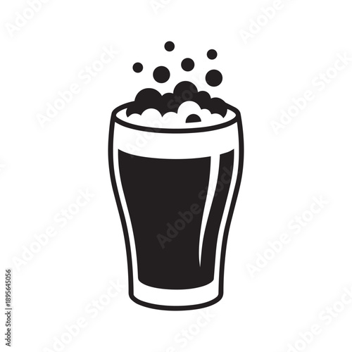 Foamy Beer Pint Glass Icon