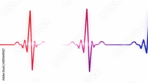 Recording a Calm Heartbeat Pattern in a Minimal Abstract Scene