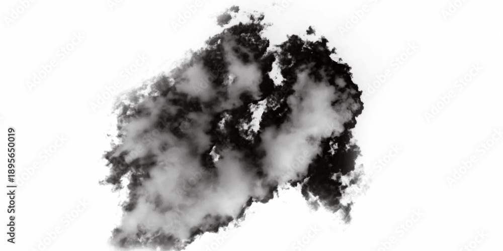 Fototapeta premium Abstract white fog texture pattern background. cracked Marble texture frame background. Black and white ink effect watercolor illustration. Abstract smoke on black and Fog background.