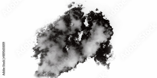 Abstract white fog texture pattern background. cracked Marble texture frame background. Black and white ink effect watercolor illustration. Abstract smoke on black and Fog background.