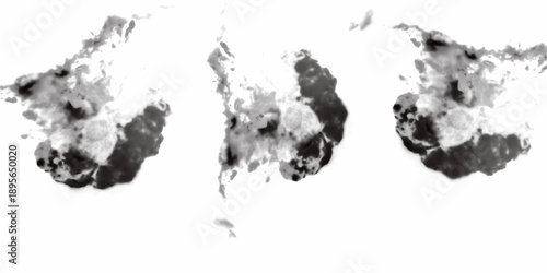 Abstract white fog texture pattern background. cracked Marble texture frame background. Black and white ink effect watercolor illustration. Abstract smoke on black and Fog background.