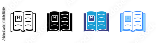 Product Catalog icon set multiple style collection