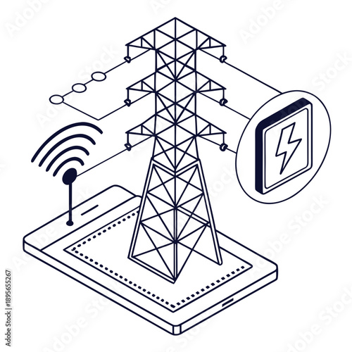 communication tower icon