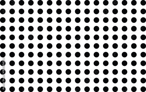 Arrangement of black circles forming a grid like repeating pattern