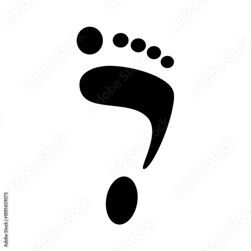 Feet of people silhouette. Vector image