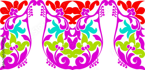 Floral pattern. wood carving pattern