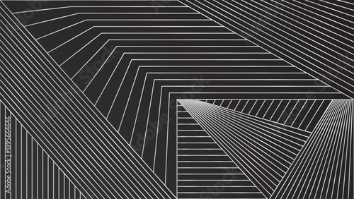 Abstract Geometric grey silver lines digital stripe elements modern shiny design vector background dark stripes curve luxury for business luxury black background EPS 10