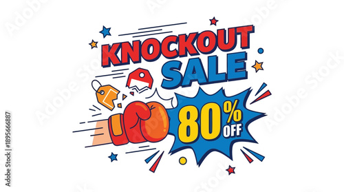 Amazing Discounts on Products in a Dynamic Graphic Illustration