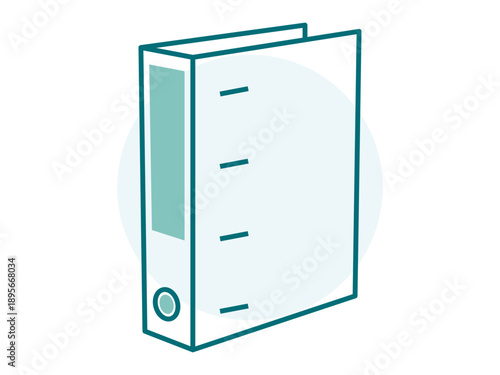 Binder folder icon. Office icon design. Simple filled and outline icon. Vector icon.
